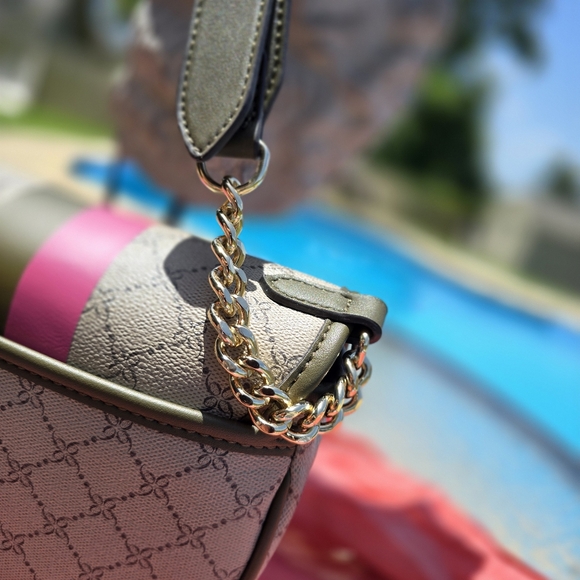 Nine West Green and Pink Crossbody Bag - Picture 8 of 12